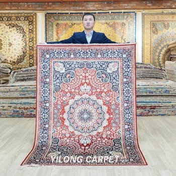 122x183 см Копринен килим Perisan Vantage Старинни Ориенталски Луксозни ръчно изработени килими за вили (YHW90AB)