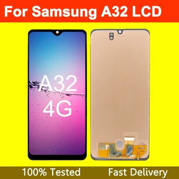 за мобилен телефон Samsung A32 4G екран в събирането на A325F A325M/DS LCD дисплей, сензорен екран