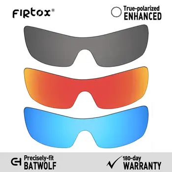 Подмяна поляризирани лещи Firtox True UV400 за слънчеви очила Oakley Batwolf OO9101 (само съвместими лещи) - Черен + червен + син